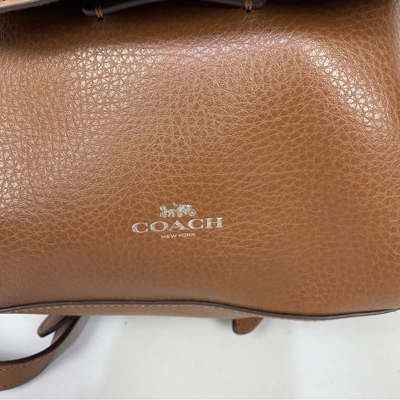 Coach Derby Brown Pebble Leather Bucket Mini Backpack Minimalist CapsuleWardrobe - Picture 7 of 14